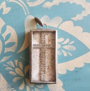 Jewel Kade // Crystal Cross Charm